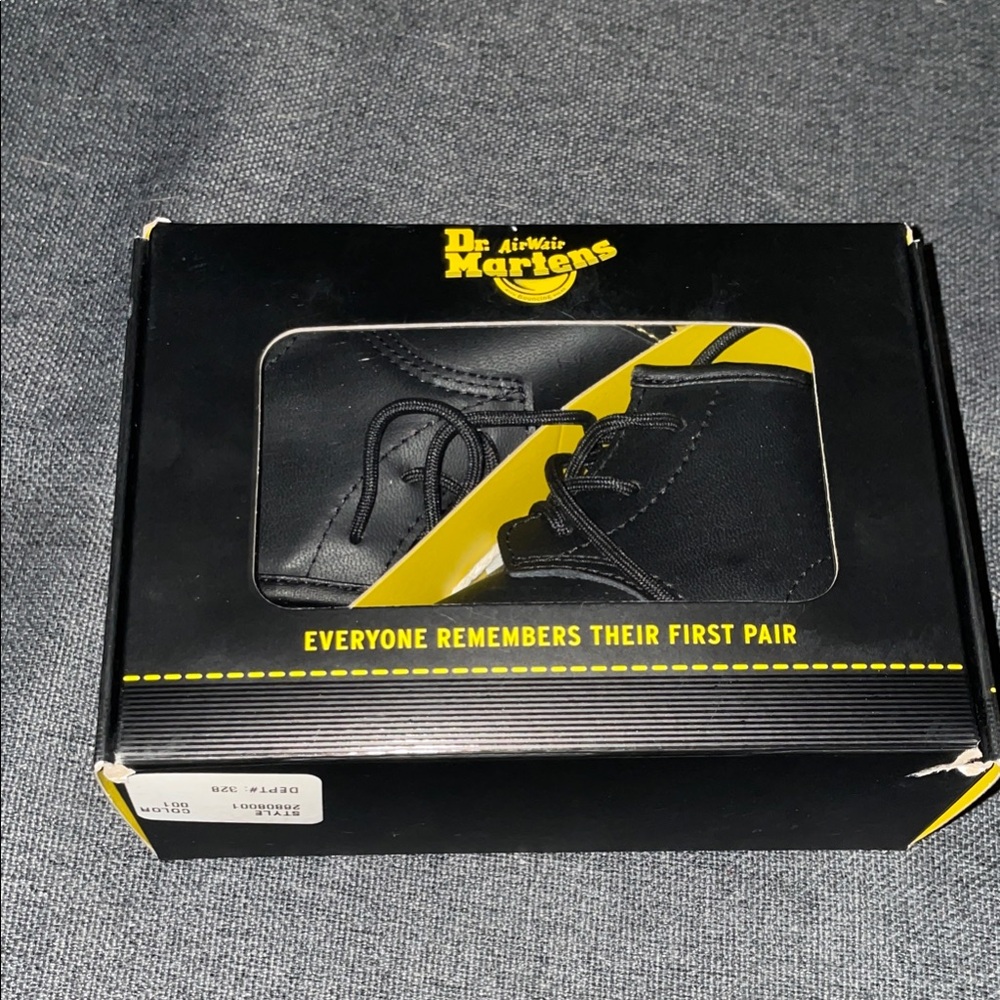 Dr. Martens Black Leather Men's Boots